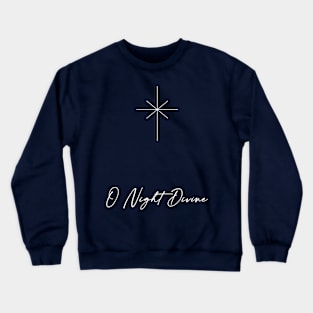 O Night Divine Minimalist - Dark Crewneck Sweatshirt